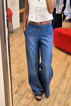 Susy Mix pantalone cotone chambray jeans