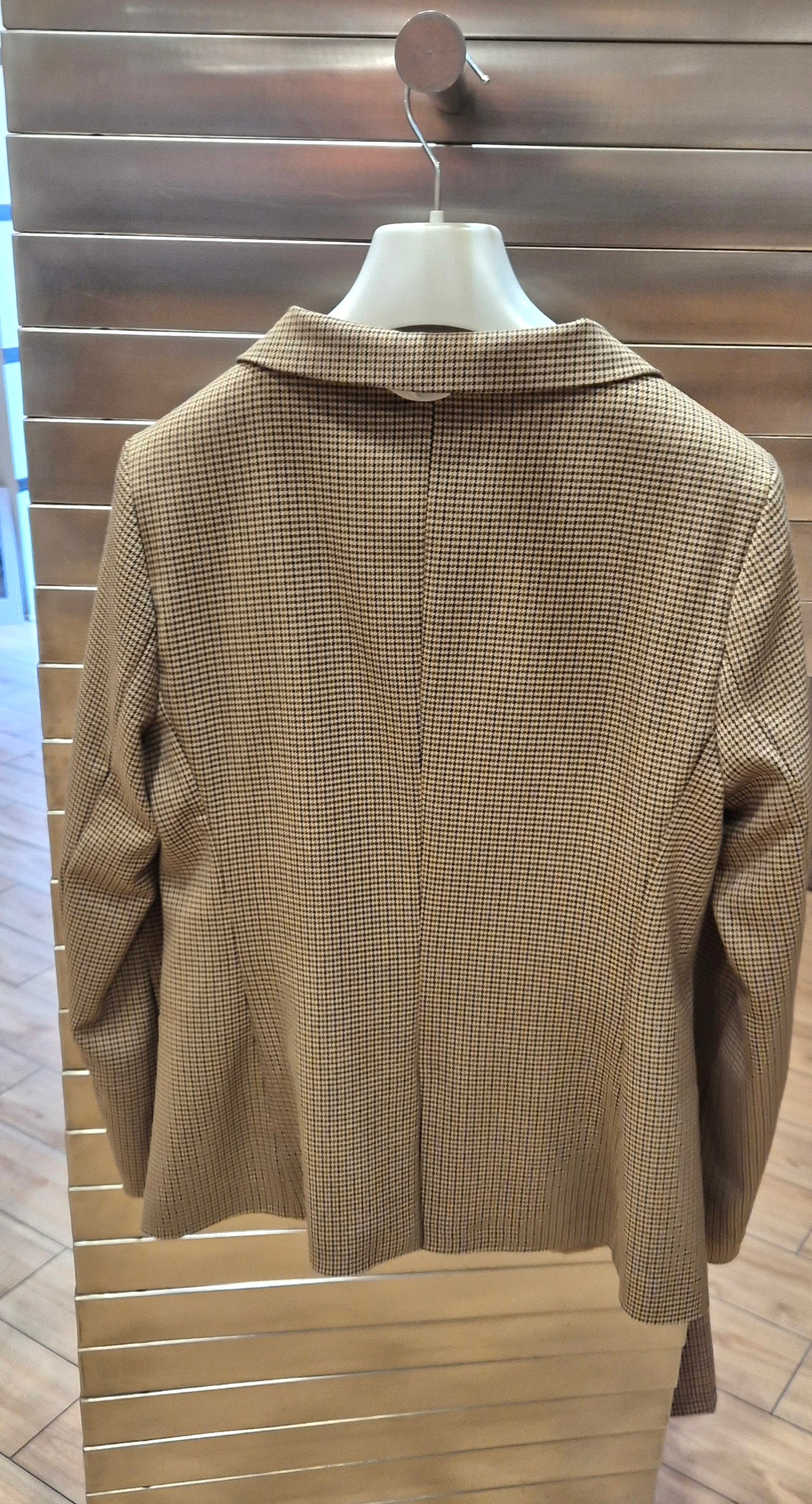 Susy mix giacca pied de poule cammello PP298T2F252U24