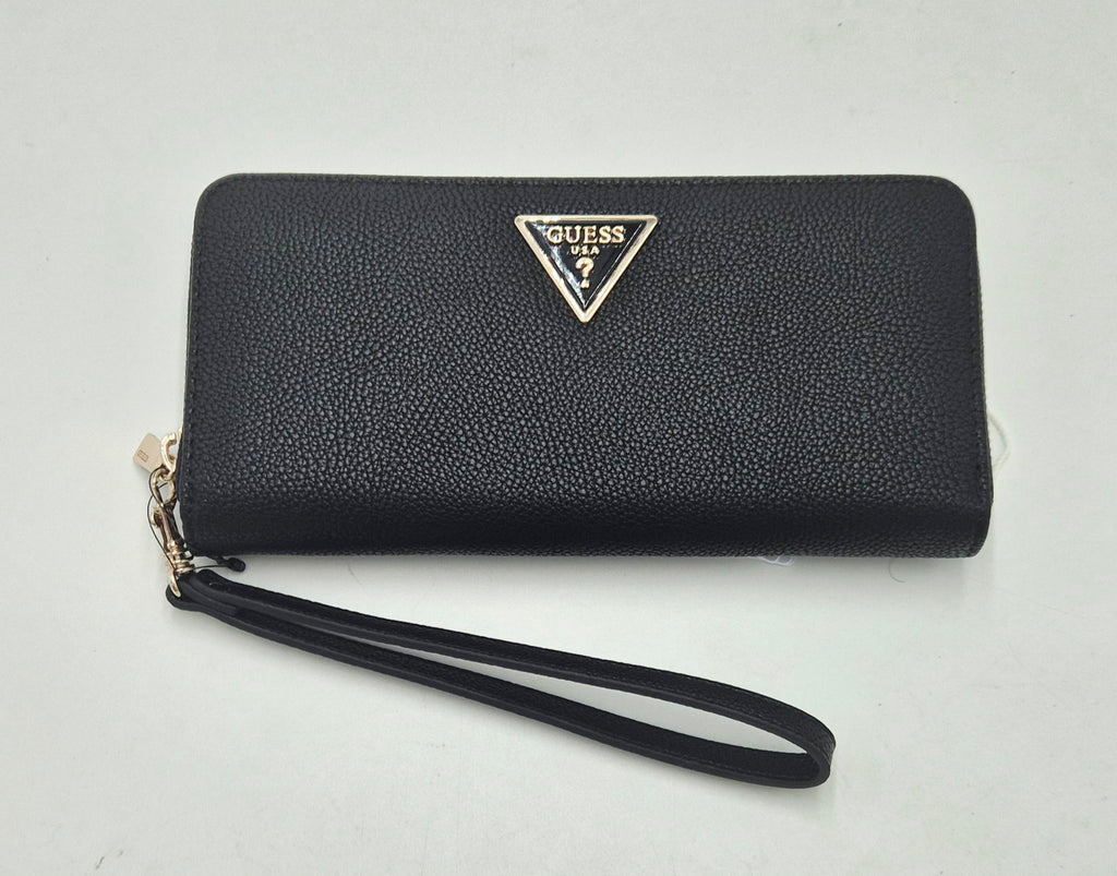 Guess portafoglio donna grande ziparound SWBG7459146BLA nero