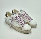Crime sneakers pelle distressed  25072AA810 pelle bianca