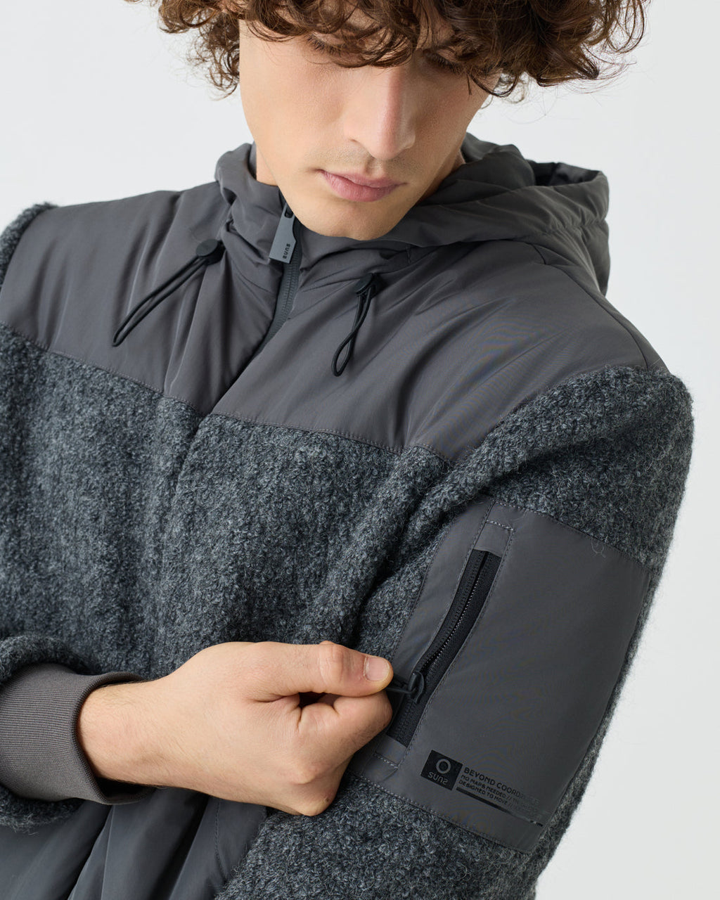 Suns felpa/giubbotto uomo orsetto GFS73004U grigio