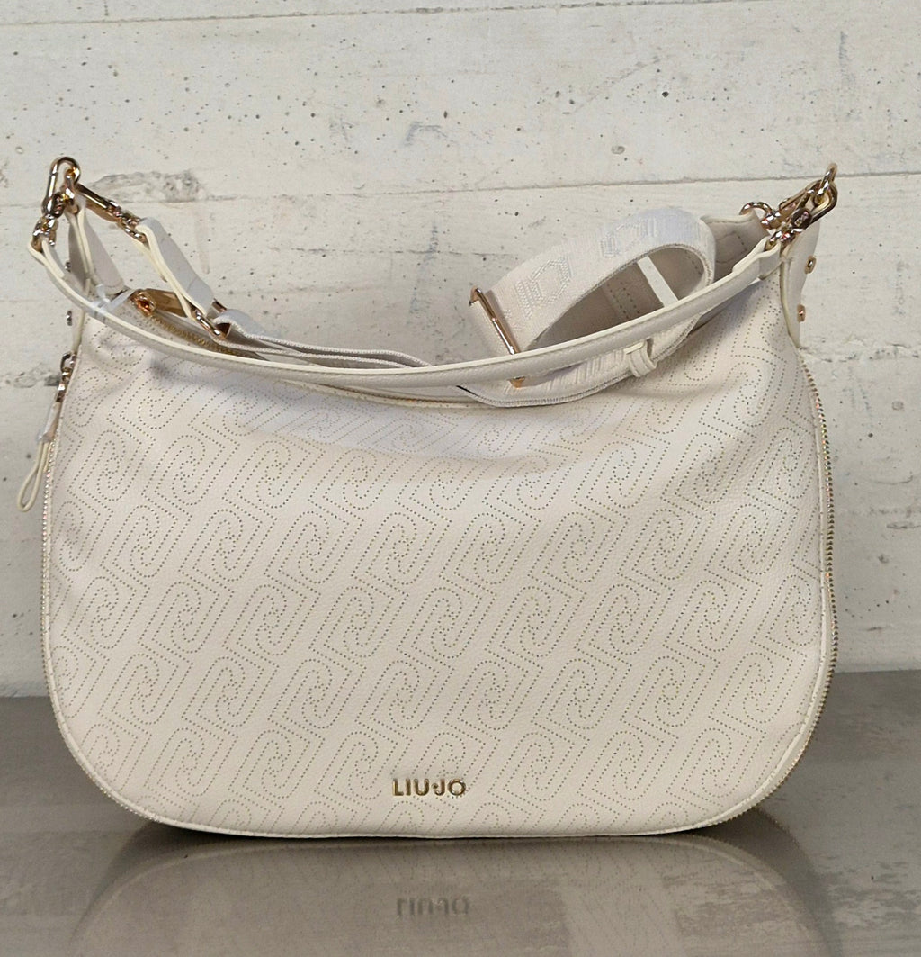 Liu Jo borsa Hobo a mezzaluna AA6134ES026X0459 CREMA ALISKA