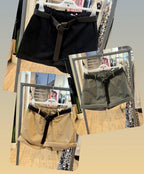 Susy Mix short 100% cotone con cintura S12246COU75 NERO