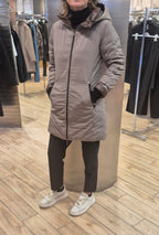 Ciesse piumini giacchetto reversibile 3/4 beige/marrone KALIE pcwc10605