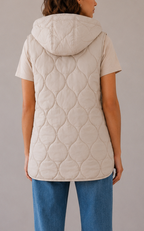 Ragno piumino smanicato DP02KF champagne