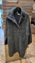 Liu Jo cappotto in maglia bucle' GRIGIO mf5441ma50p02050