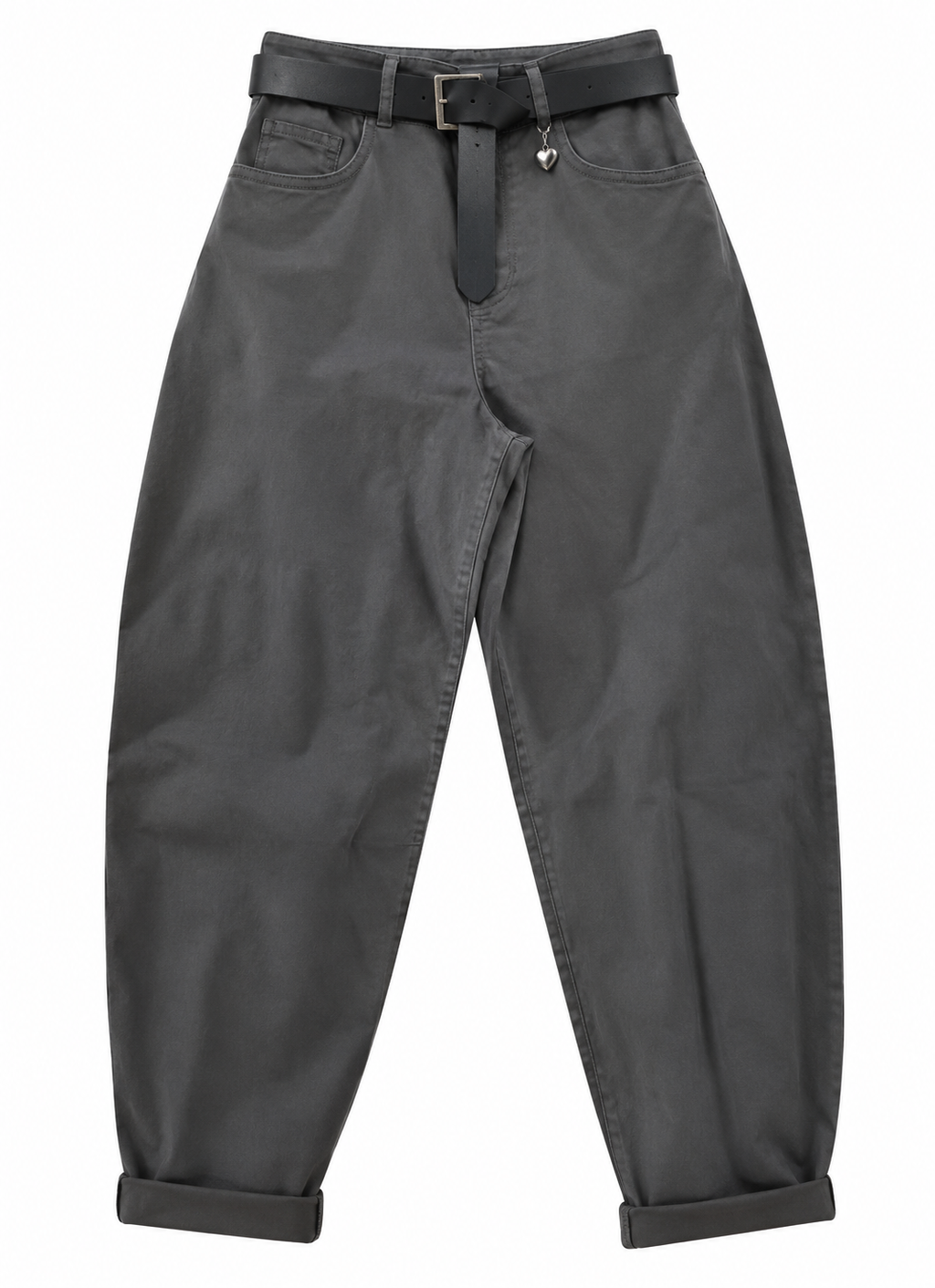 Susy Mix pantalone baloon con cuoricino grigio piombo 60285PMTRU51