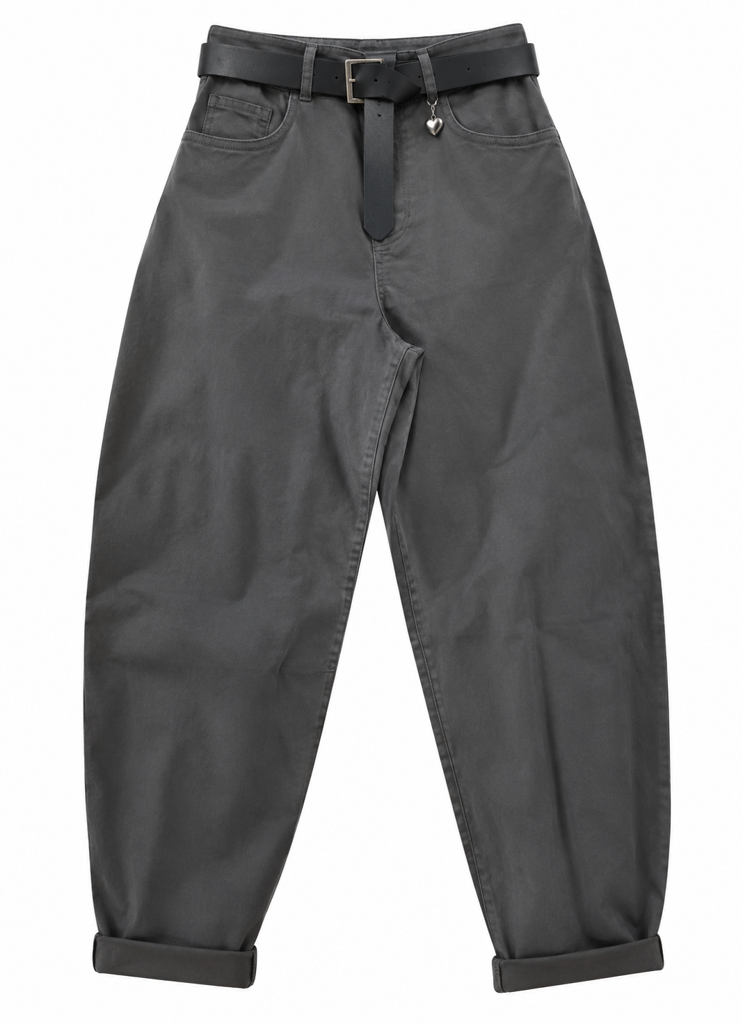 Susy Mix pantalone baloon con cuoricino grigio piombo 60285PMTRU51