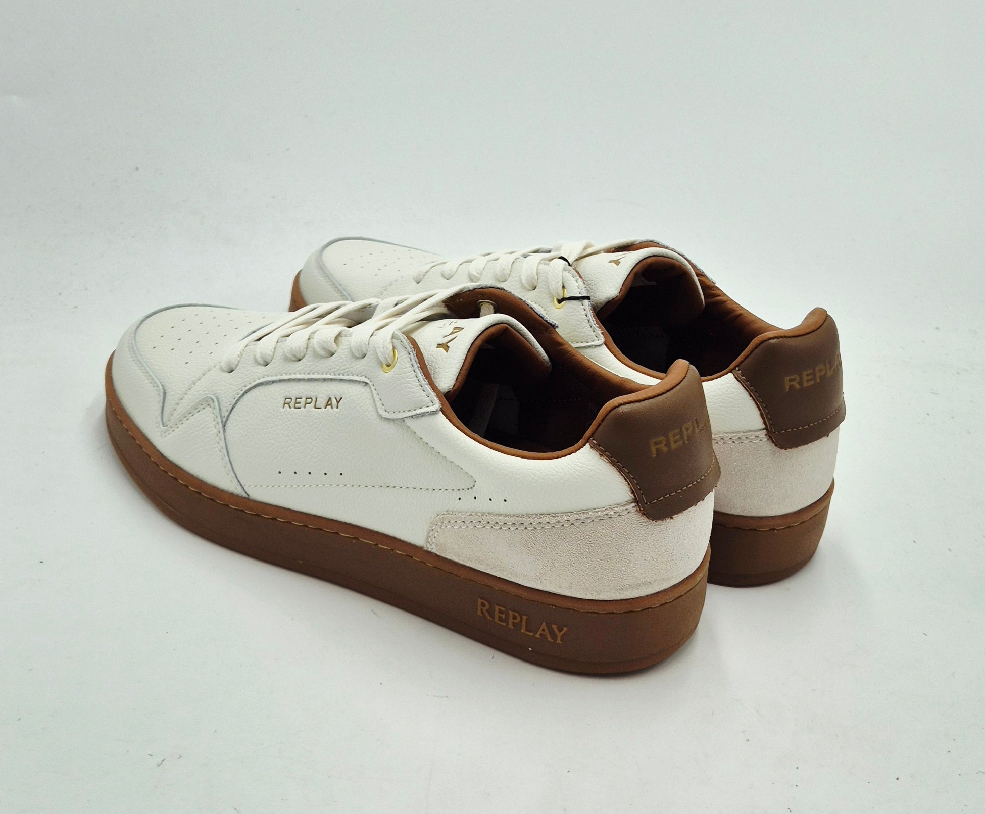 Replay scarpa uomo pelle bianca RZ3B00030