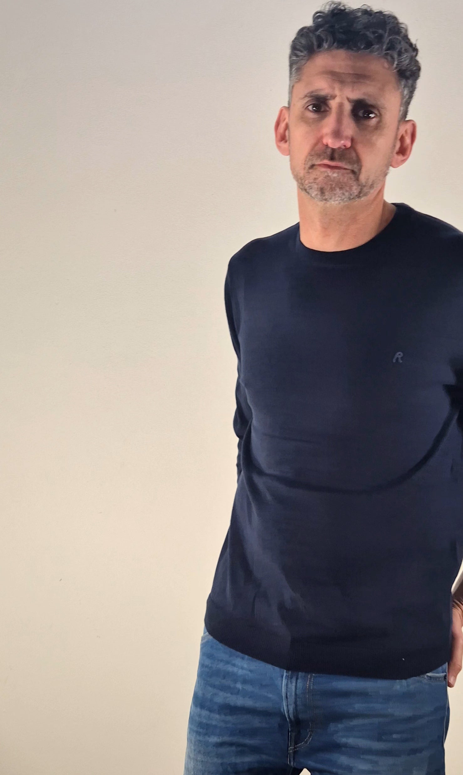 Replay maglia cotone UK4851 088 blu