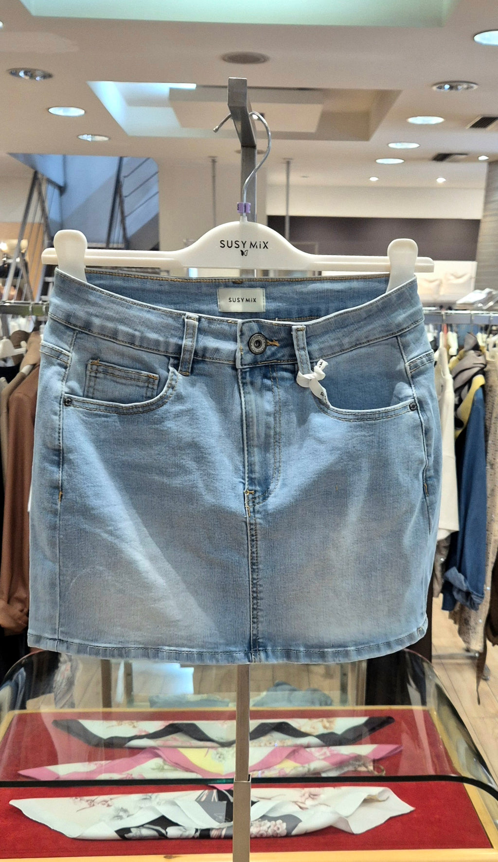 Susy Mix minigonna jeans chiaro 1667U55