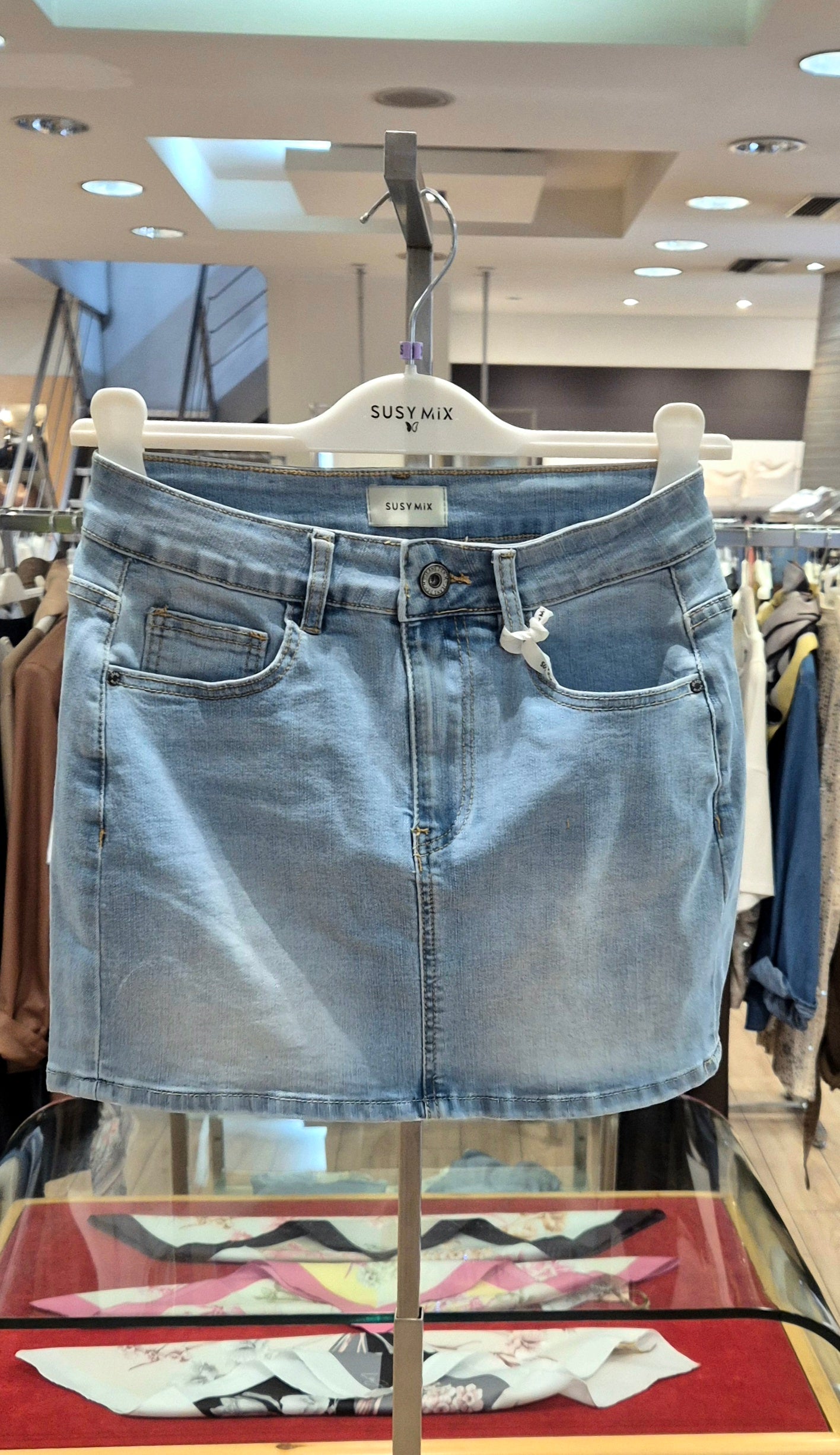 Susy Mix minigonna jeans chiaro 1667U55