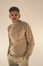 Gant maglia girocollo lambswool superfine beige 2503087211295