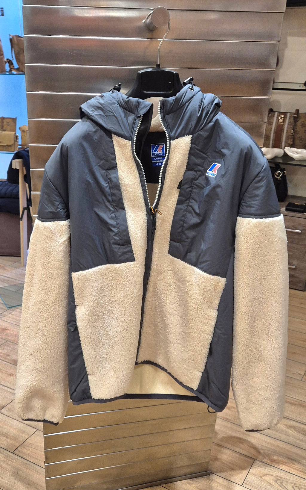 K-way giacchetto uomo orsetto Samson k5122SWB03 grigio/beige