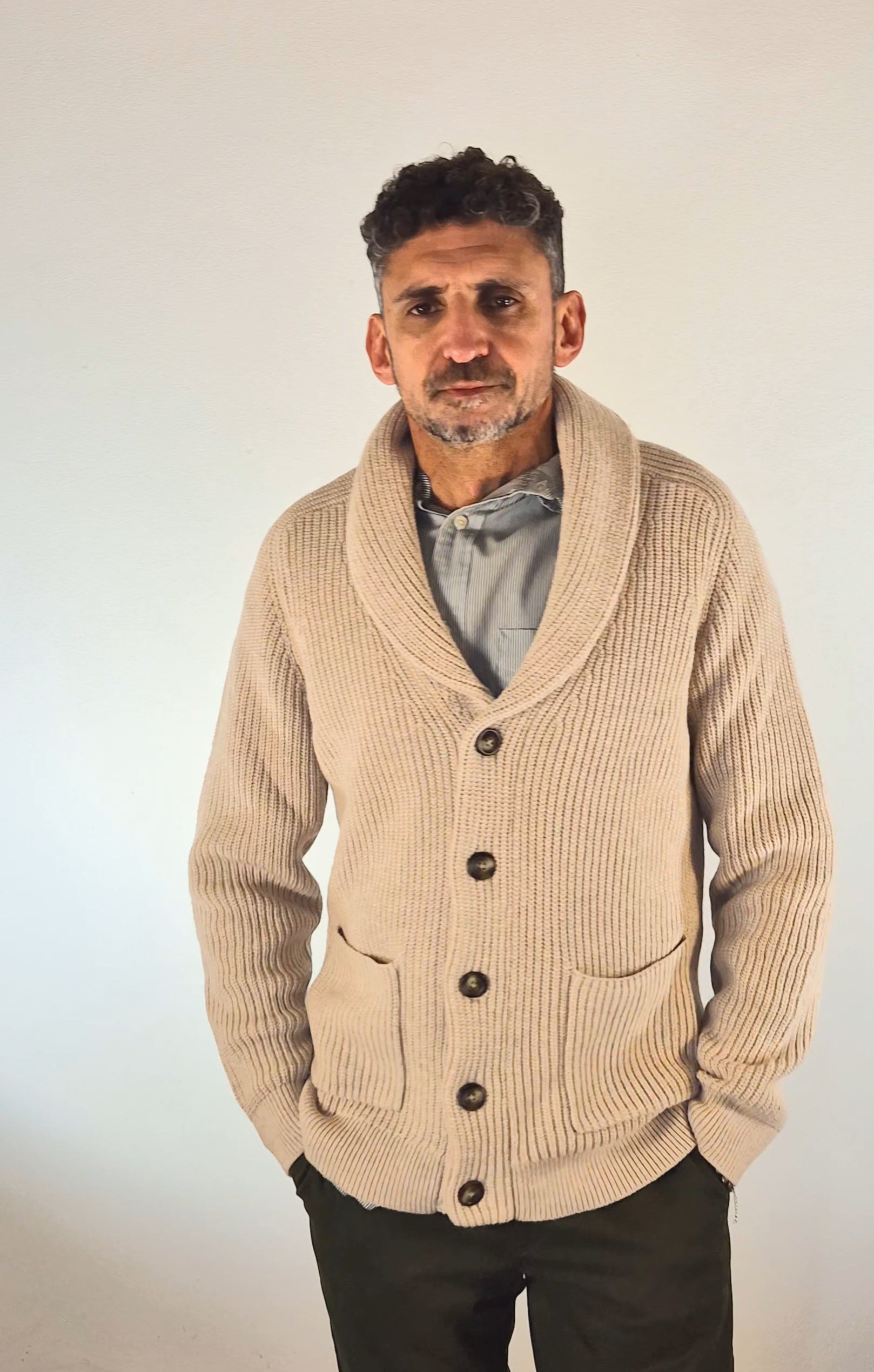 Gant maglia cardigan 25038050255291 beige