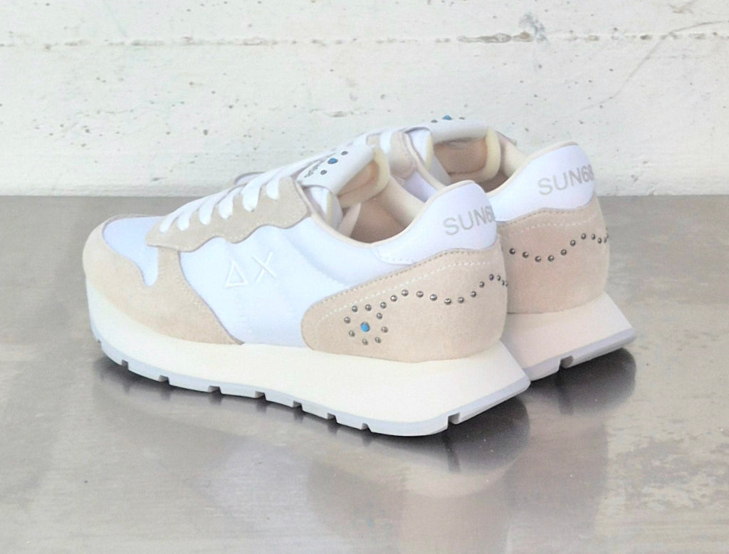 Sun 68 sneaker donna Z3620501bianco Ally studs