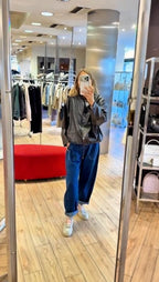 Susy mix pantalone denim con cintura scuro 38302ITACAU55