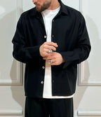 Adon giacca/camicia  misto lino rayon nero